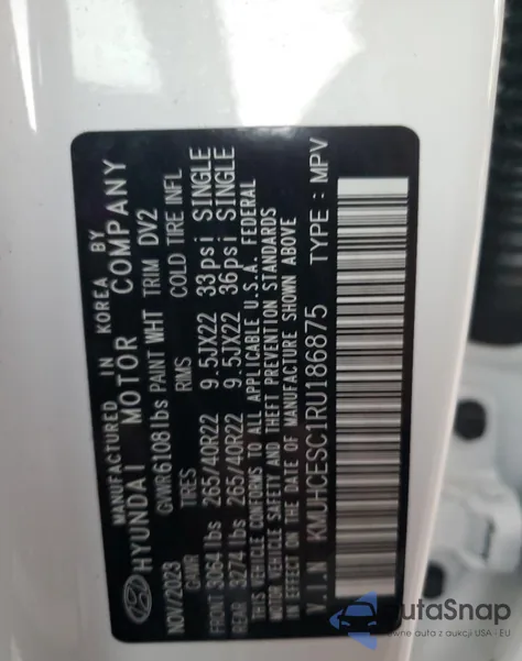 2024 Genesis Gv80 Base из США, поврежденный, VIN KMUHCESC1RU186875